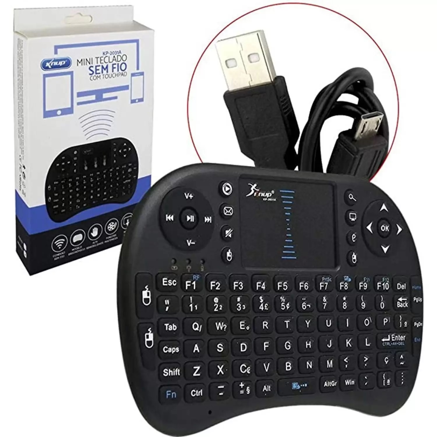 TECLADO USB PADRAO KB-14BK PRETO C3TECH